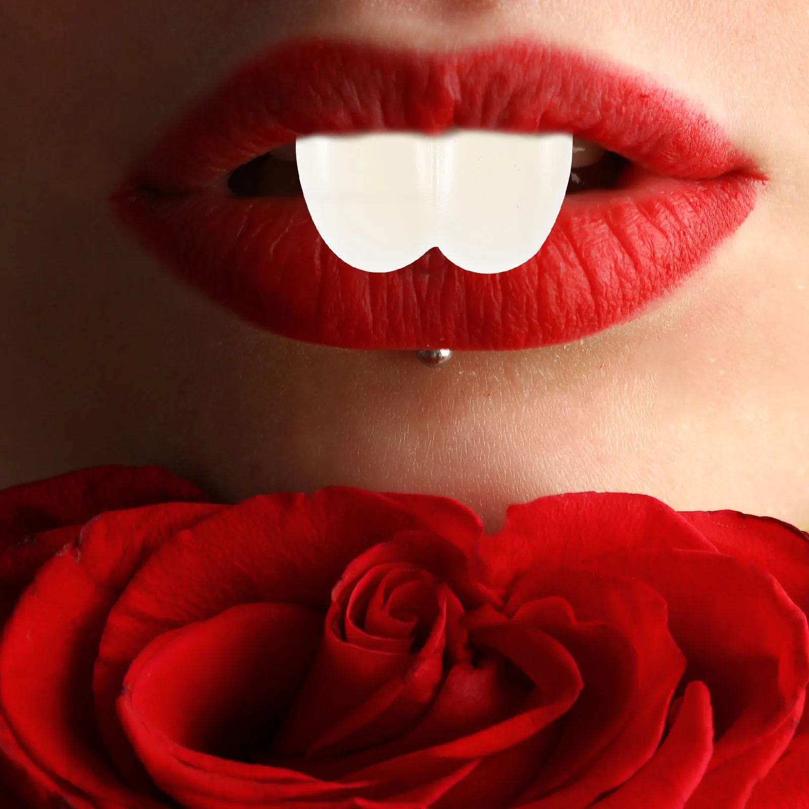 

2pcs Rabbit Denture Door Tooth Bunny Prop False Teeth Cosplay Supplies Decorative Figurines Halloween Party Accessories Easter