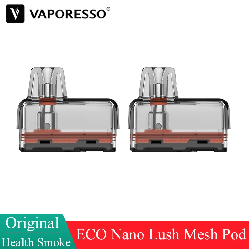 خرطوشة Vaporesso ECO Nano Lush Mesh Pod الأصلية 6 مل حشوة سفلية 0.6ohm لمجموعة ECO Nano / ECO Nano 2 / ECO Nano Pro