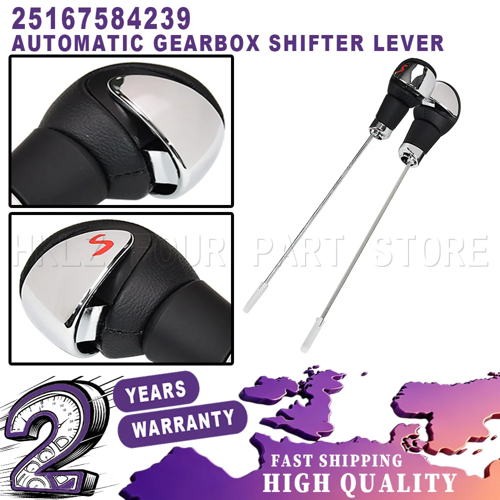 Car Accessories New For BMW MINI R55 R56 R57 R58 R59 R60 R61 Automatic Gearbox Shifter Lever Head Gear Shift Knob Metal