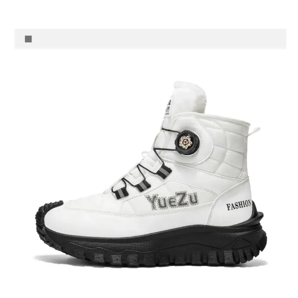 2025 Winter Nieuwe draaibare gesp Fleece waterdichte snowboots Outdoor antislip en slijtvast
