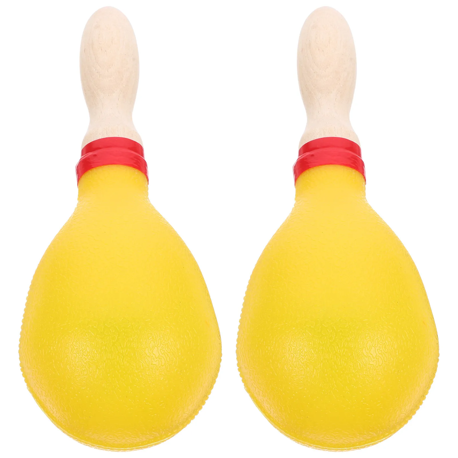 1Pair Wooden Maracas Shaker Kids Percussion Instrument Toddler Children Safe Burrs-Free Smooth Surface Easy Hold Music Education