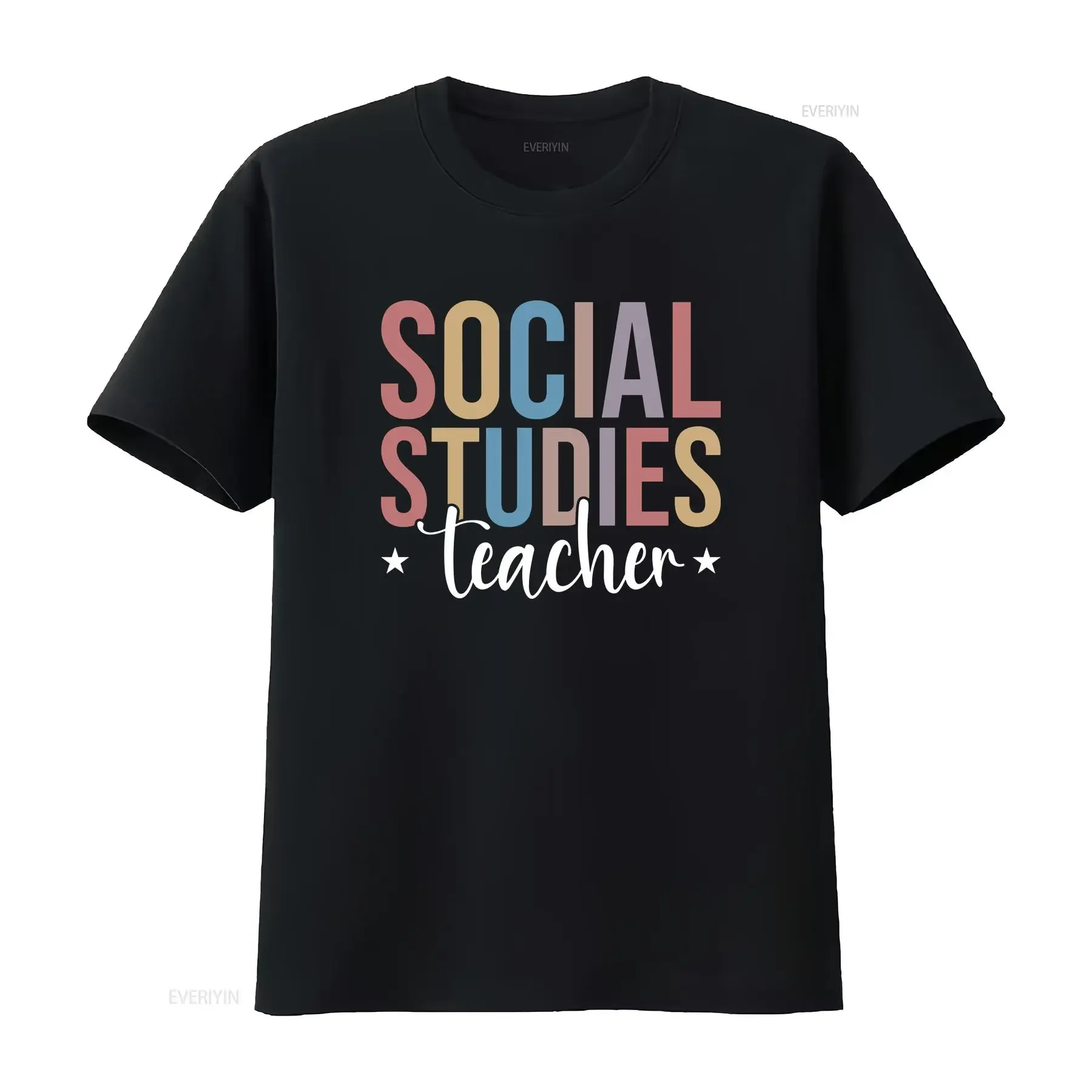 Social Studies Teacher T Shirt Appreciation Tutor Lover History vintage Washed Soft designer clothes Stylish Casual Versatile