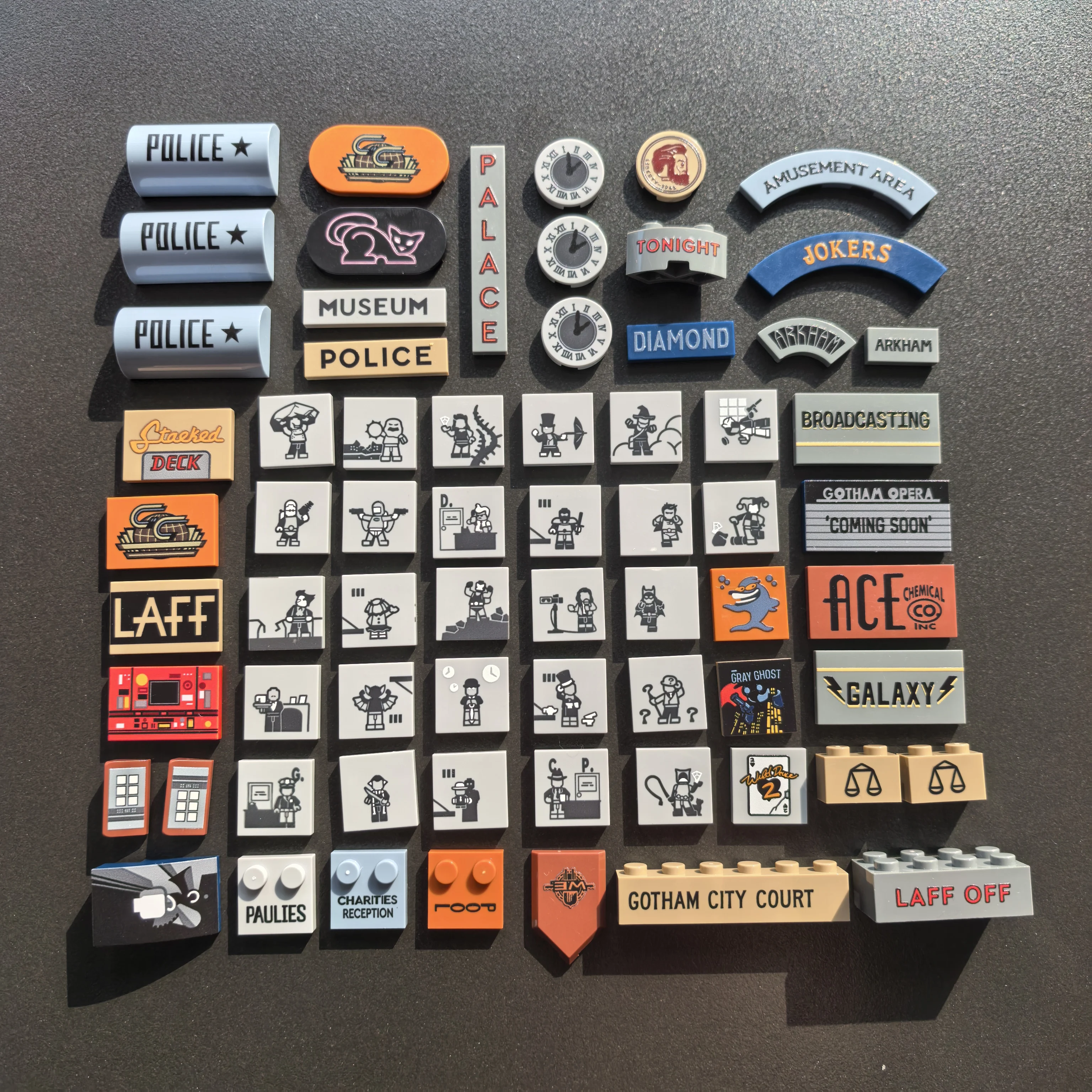 

Printing part 76271 animation series Gotham City for replacing stickers