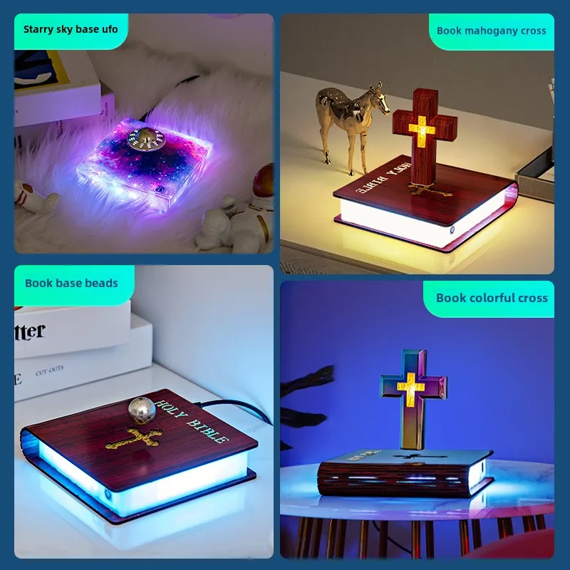 Maglev office desktop ornament star light cross creative Valentine's Day gift for teacher and girlfriend