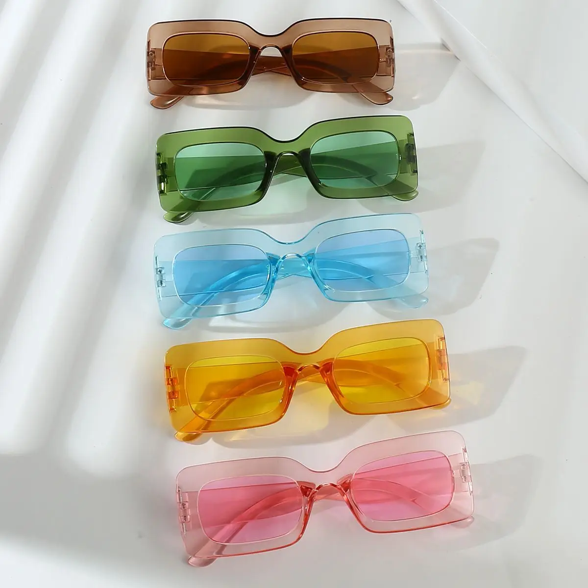 New Vintage Rectangle Sunglasses Women Brand Retro Cat Eye Small Frame Sun Glasses Female Travel Luxury Glasses UV400 Eyewear