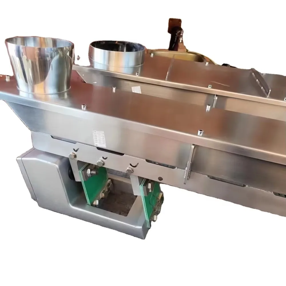 Fully Sealed Dustproof Electromagnetic Vibrating Feeder Bowl Shaped Inlet For Powder Construction Machinery