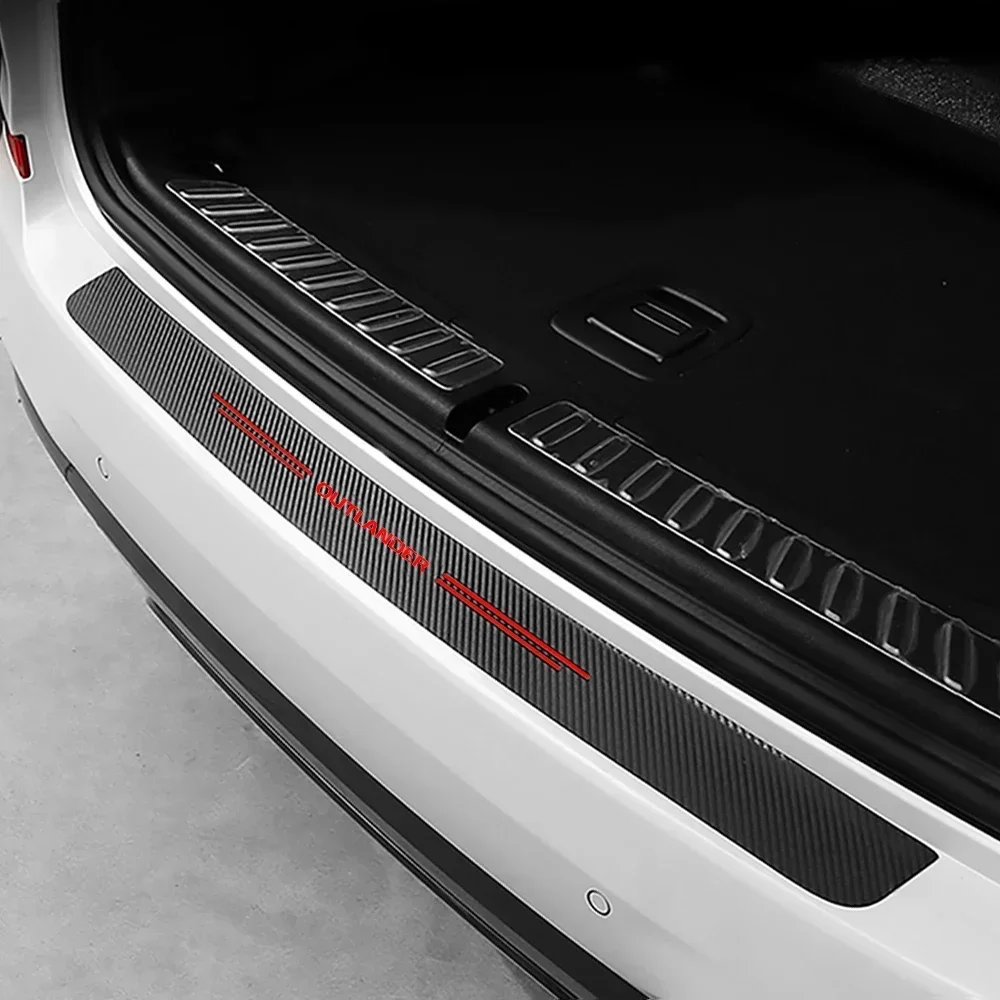 for Mitsubishi Outlander 2024 Car Door Threshold Stickers Carbon Fiber Protective Strip Auto Sill Anti Scratch Dirty Tape Film