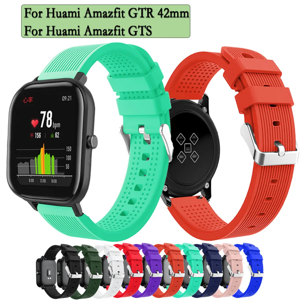 

Watchband For Huami Amazfit GTS 2/3/4/4 mini High Quality Silicone Watch Strap Steady Wristband Replacement Band Accessory