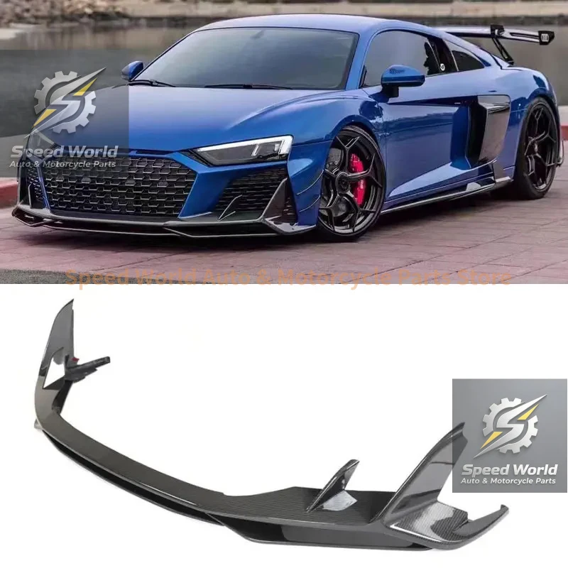 Dry Carbon Front Bumper Lip Sps Aprons Cup Flaps Cover For R8 V10 GT Peormance Coupe 2021-2023 Body Kit