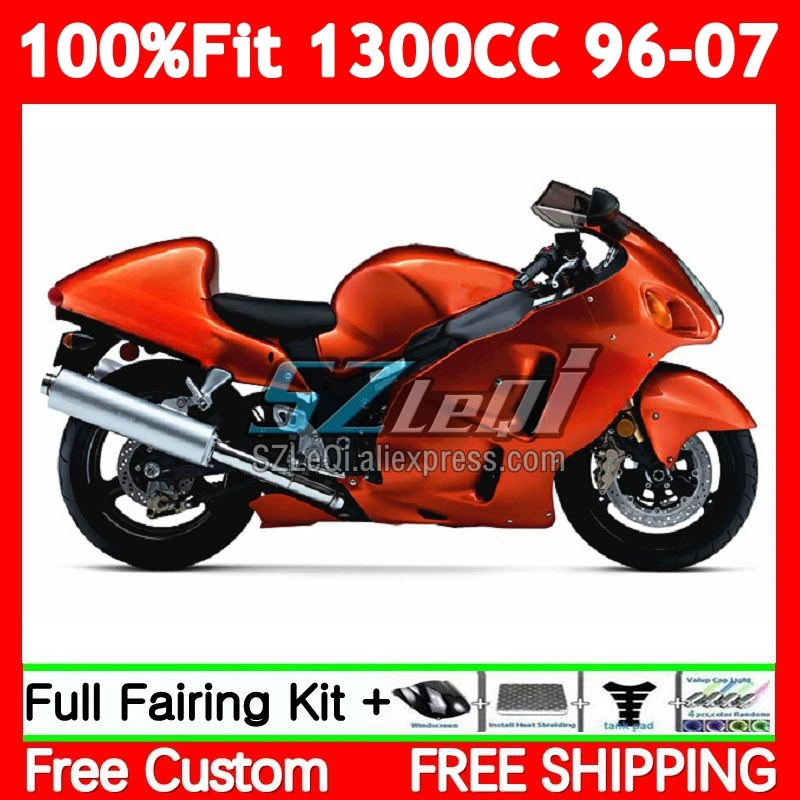 Injection For SUZUKI Hayabusa GSXR 1300 CC GSXR-1300 86No.312 GSXR1300 96 97 98 99 00 01 02 03 04 05 06 07 Fairings Gloss Orange