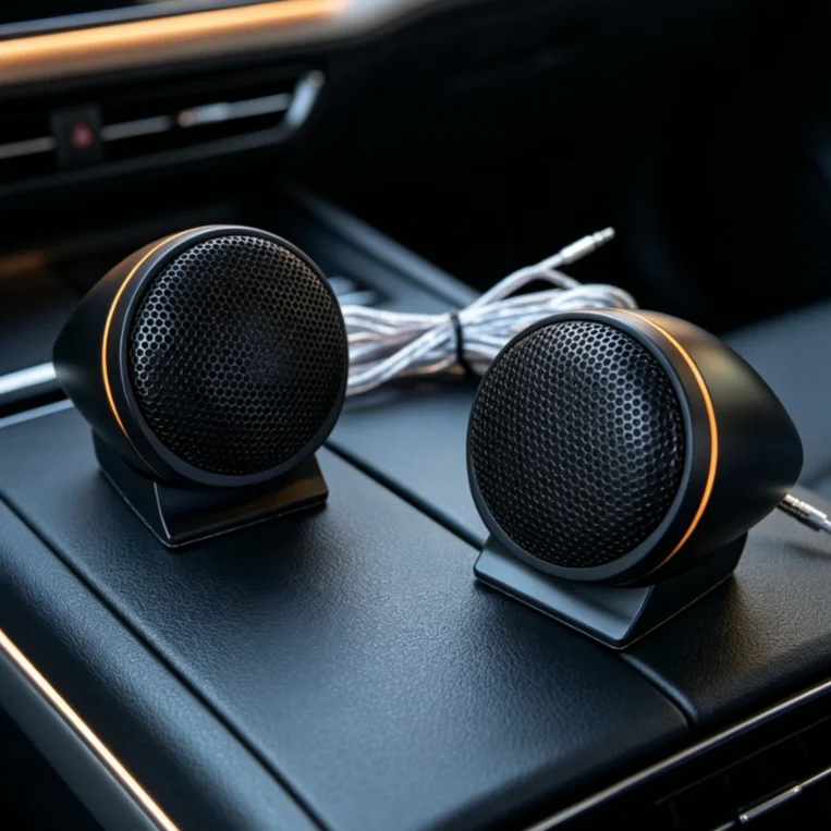 Pair Car Audio Tweeter Speaker, Universal Mini High Frequency Tweeter for Car Stereo & Home Subwoofer Upgrade Modification