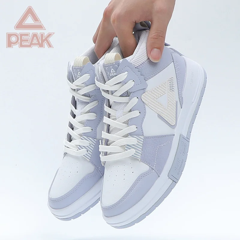 

Женские спортивные кроссовки Peak с высоким верхом на плоской подошве для школьниц, осенне-зимние повседневные кеды, молодежные модные школьные кроссовки