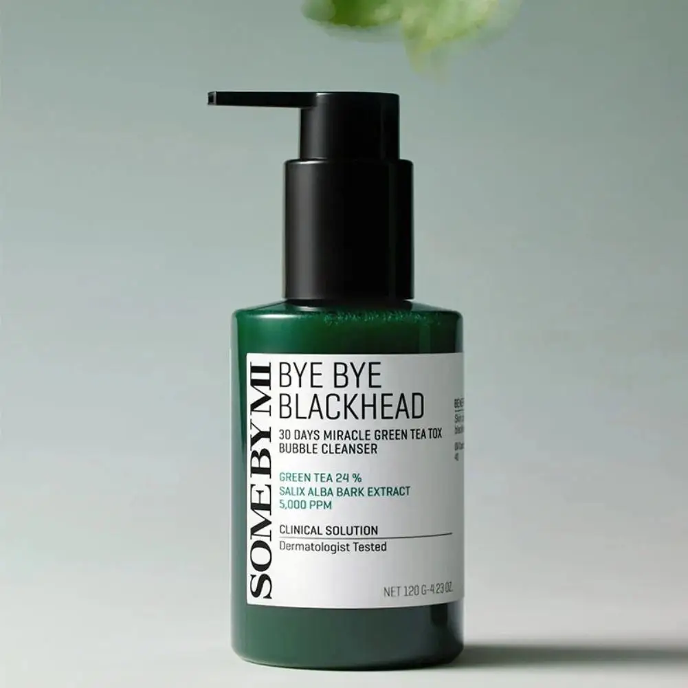 

120ml SOME BY MI Green Tea Bubble Cleanser Deep Pore Cleansing Non-Drying Refreshing Oil Control Facial Cleanser Original