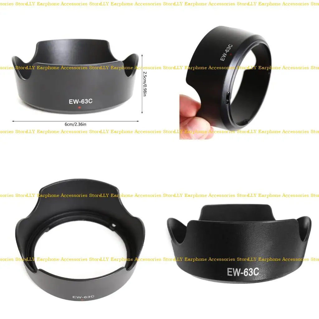 

462E Lens Hood EW63C for EF-S 18-55mm F/3.5-5.6 IS for STM 58mm Camera Lens