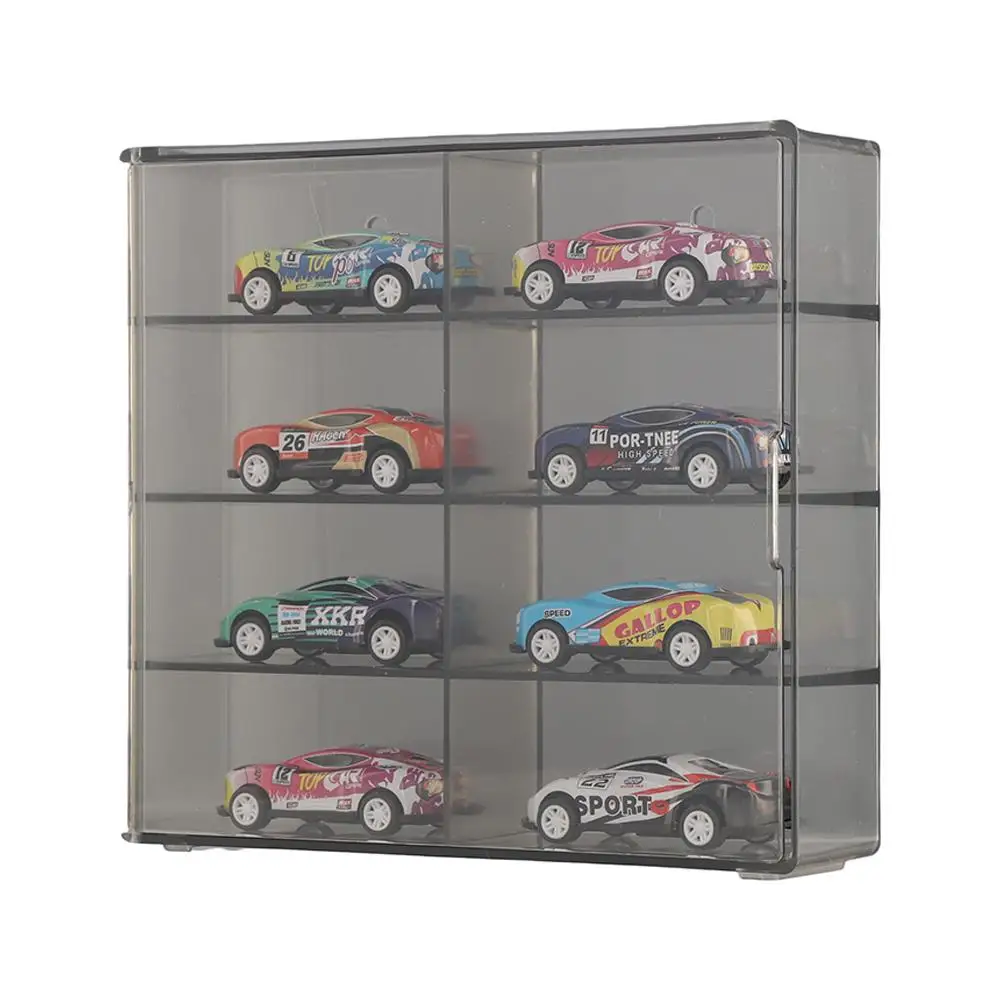 1:64 for Hot Wheels Display Box Car Model Toy Cabinet Rack For Hotwheels Cars Diecast Storage Acrylic Dustproof Display Box K3E8