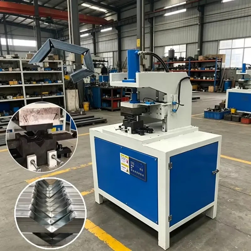 CE Certification High Quality Hydraulic 45/90° Punching Machine Aluminum Punching Angle Machine Sheet Metal Punching Machine