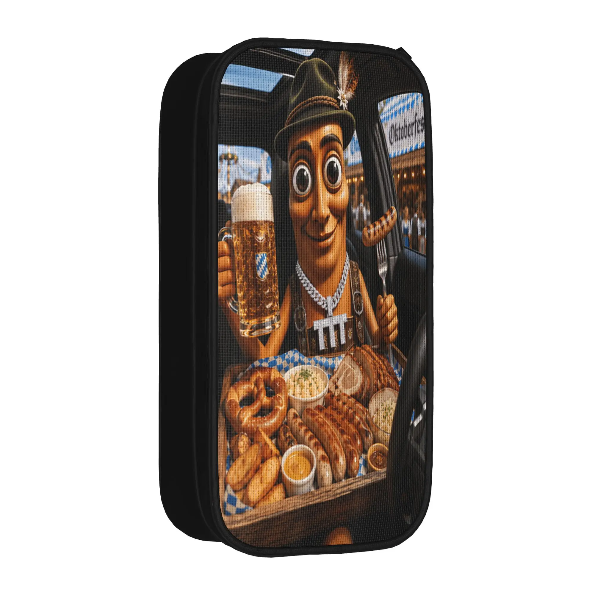 Drive Thru Oktoberfest Feast Tung Sahur Car Mukbang Brainrot Pencil Case Pencil Pouch Boy Girl University School Pencil Cases