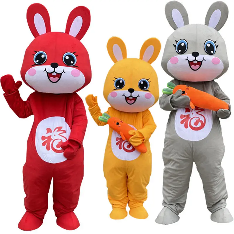 Rabbit Mascot Cartoon Doll Costume Performance Props Cosplay