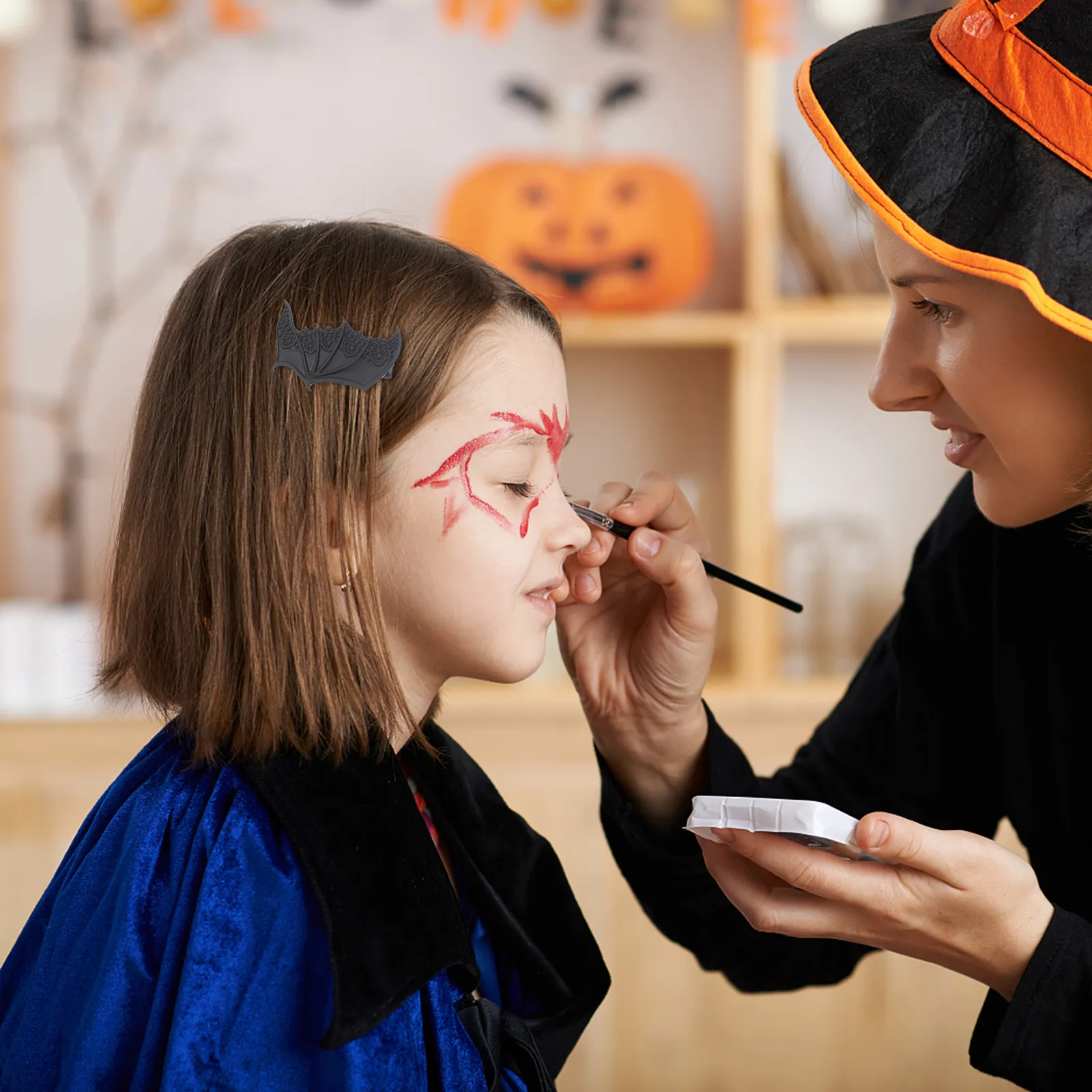 

2 пары заколок для волос в виде крыльев летучей мыши, металлические заколки для Хэллоуина, крутые заколки в стиле панк с дьявольскими крыльями, праздничные аксессуары для волос, заколки-крылья дьявола