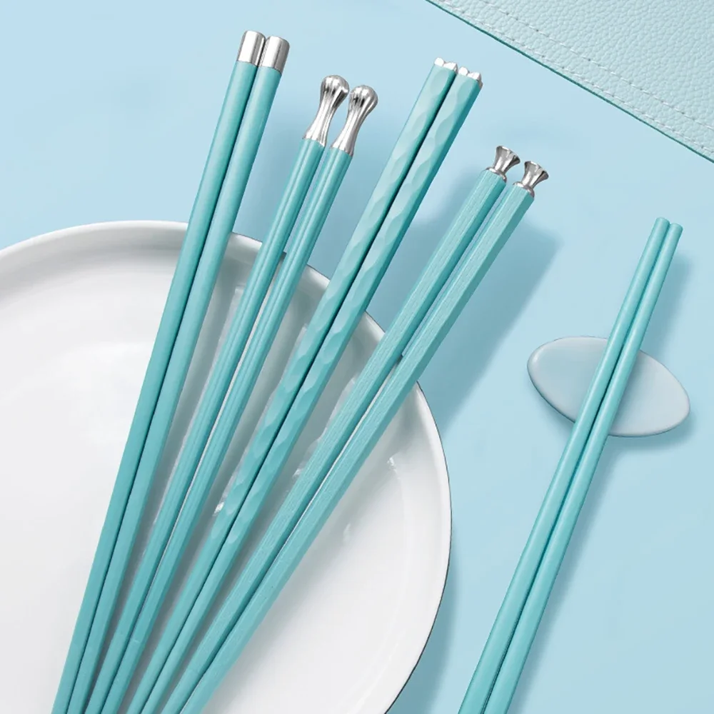 5Pairs High Quality Japanese Non-Slip Chopsticks Korean Hotel Restaurant Portable Healthy Food Stick Sushi Kitchen Chopsticks