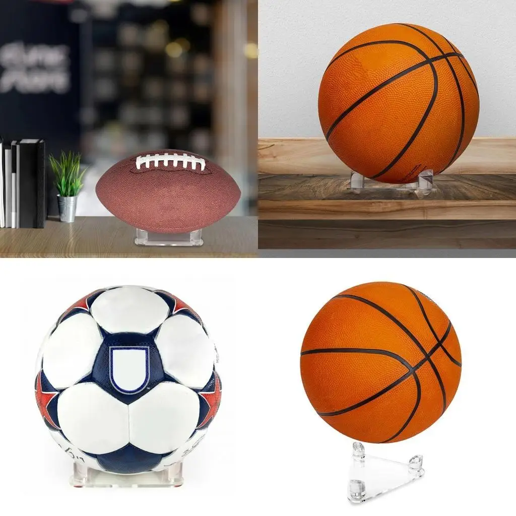 

652f акриловый мяч подставка для баскетбольного футбольного футбольного регби боулинг