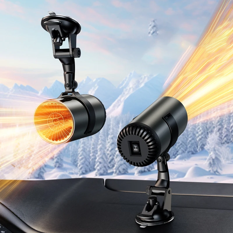 Eary 24V 12V Autoverwarmer Auto-interieur Accessoires voor Voorruit Snelle Verwarming Ontdooien 150W 360 ° Defogger Plug-in sigarettenaansteker