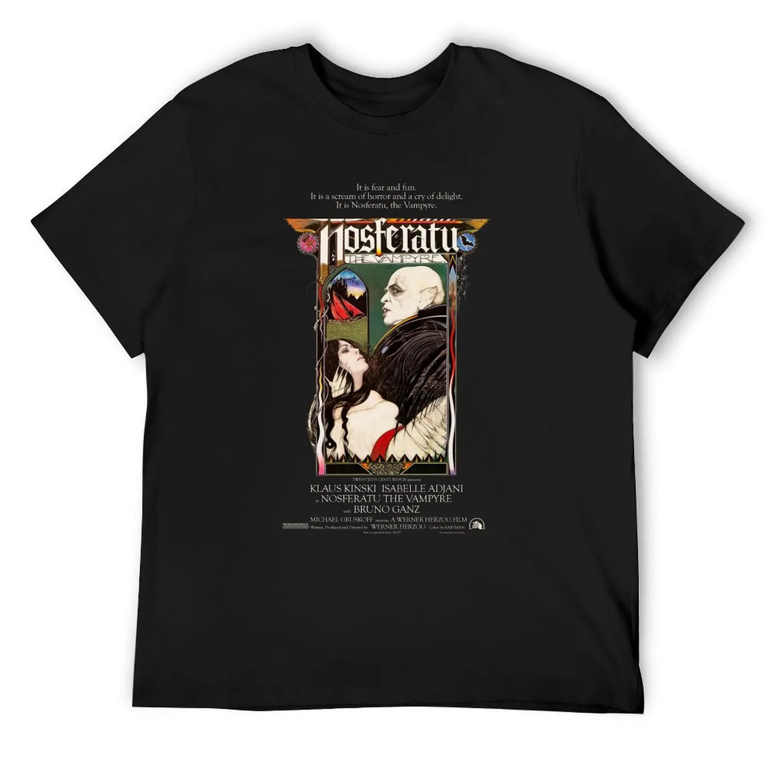 Nosferatu the Vampyre 1979 Horror/Thriller Movie Poster Design T-Shirt anime tshirt boys whites sweat men tshirt