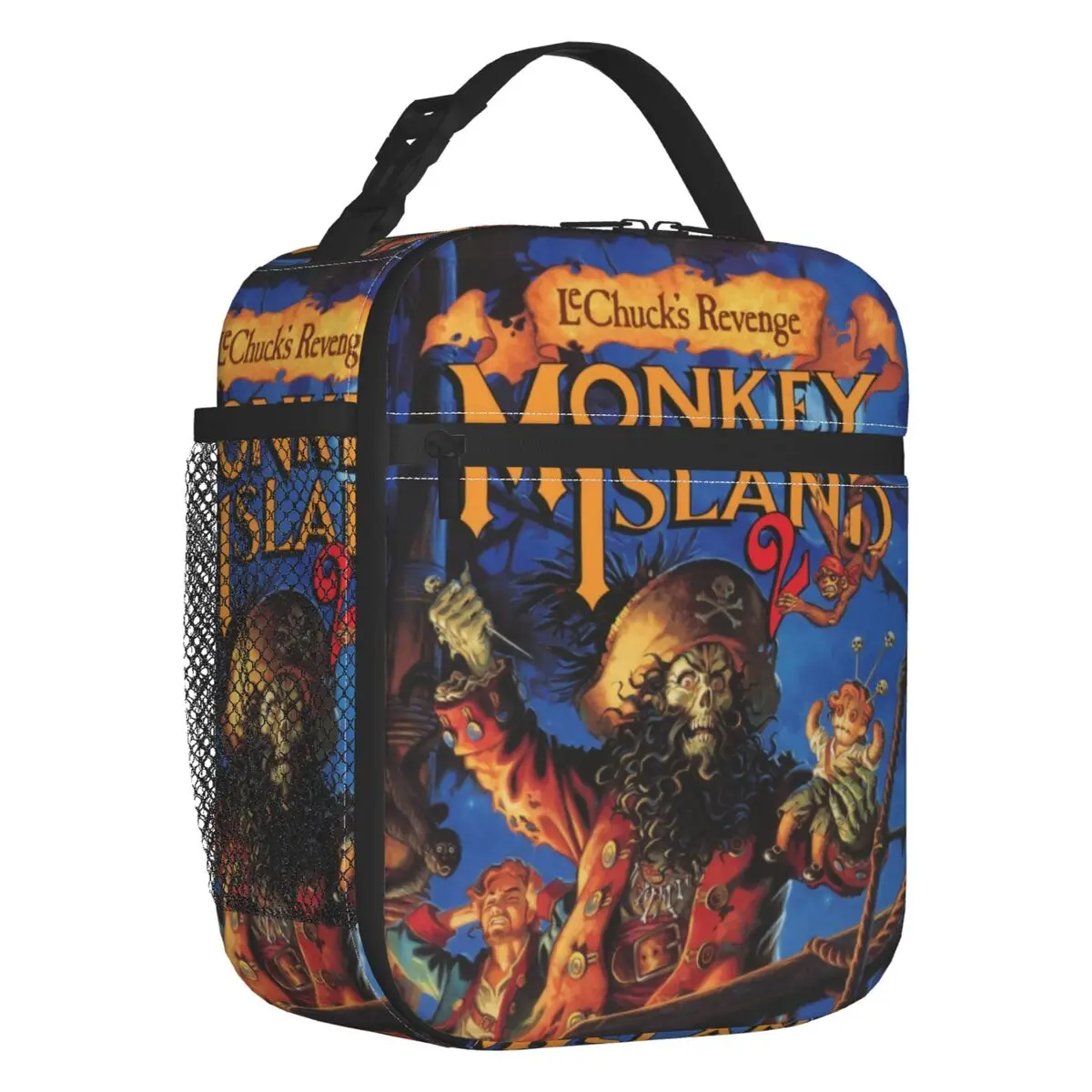 

Custom Monkey Island Secret Lunch Bag Women Thermal Cooler Insulated Lunch Box for Adult Office