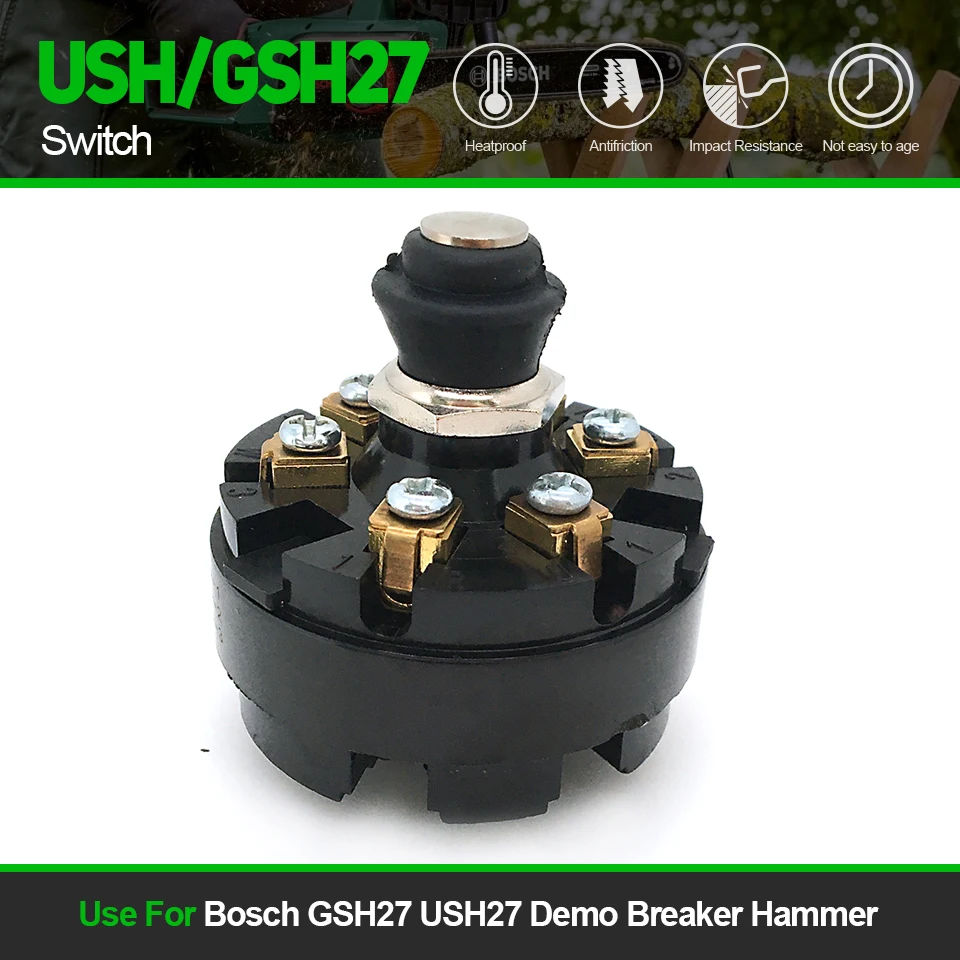 

1Pc Replace 220V Switch For Bosch GSH 27 1617200108 11304 GSH27 Demo Breaker Hammer Spare Parts Power Tool Accessories Fast Ship