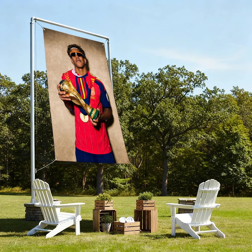 L-Lamine Football Y-Yamal Spain  flag Picnic Party Camping Party Banner Polyester Printed Decoration Outdoor Hanging