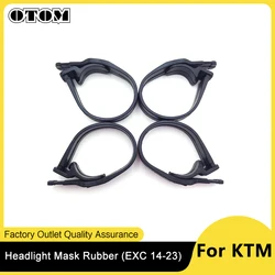 OTOM 4Pcs Motorcycle Headlight Mount Bracket Fork Ear Chopper Headlamp Holder Clamp Adjustable Fixing Strips 78108003000 For KTM