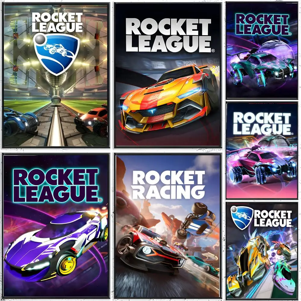 game sports R-Rocket League Poster Modern Indoor Wall Decor & Aesthetic Home Space Design