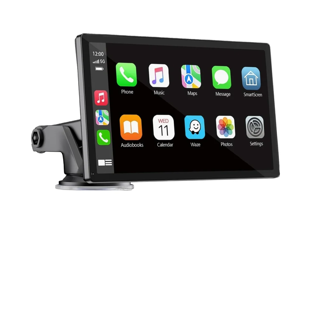 

Wireless Carplay Screen for Car 7"HD Portable Car Stereo Touchscreen with Apple CarPlay and Android Auto with Mirror Link/Backup