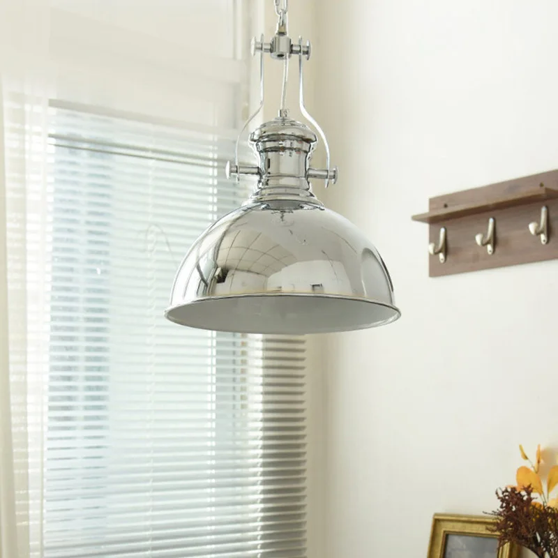 Iron LED Chandelier Restaurant Coffee House Ceiling Lamp Retro Industrial Tricolor Pendant Light Commercial Use Lighting Lamps