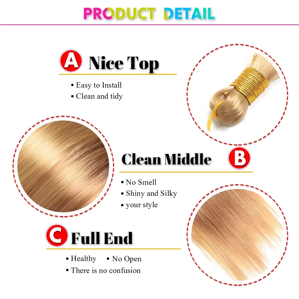 1/3/6packs 28 Inch Bone Straight Braiding Hair Soft Synthetic Braids Hair 150g High Temperature Hair Bundles Extension for Women