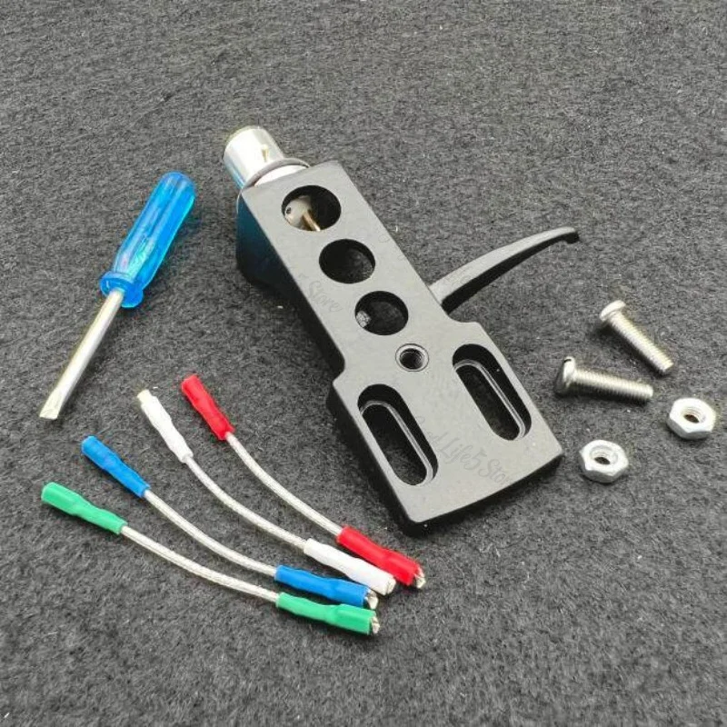 for LP Record Players, Phonographs, Aluminum Alloy Holders, Head Covers, Needle Housings, and Black Rubber for Head Wires