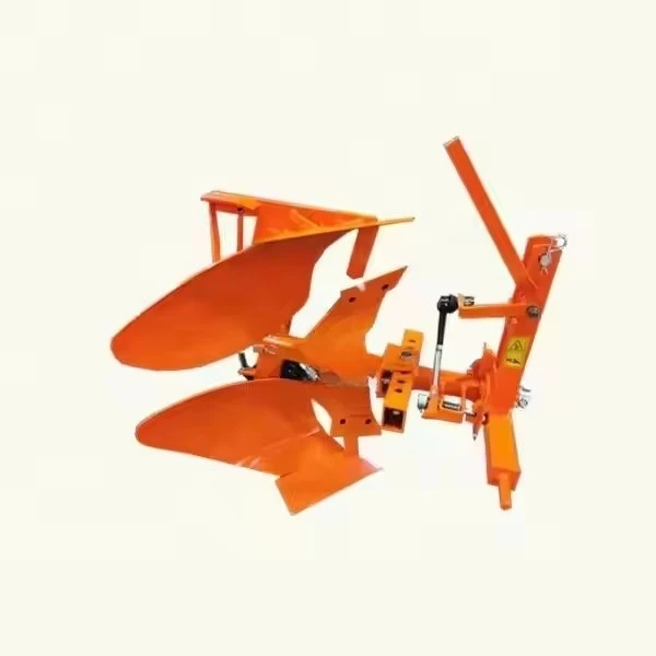 Agricultural tractor three-point linkage double reversible plough machine