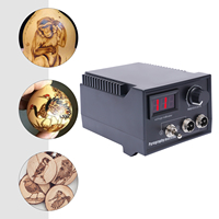 60W Wood Burning Machine Kit DIY Adjustable Temperature Wood Burning Machine With Digital Display Pyrography Machine ﻿ ﻿ ﻿ ﻿