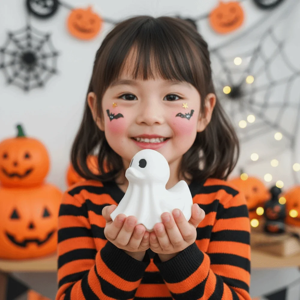 PLA Halloween Ghost Duck Lightweight Compact Miniature Duck Figurine Durable Cute Creative Ghost Duckling Home Party