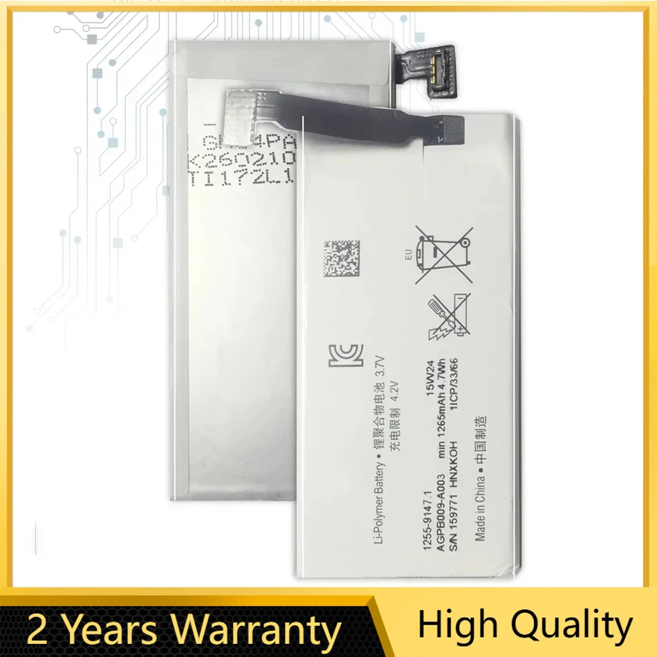 Запасная батарея для Sony Xperia Advance ST27i, для Xperia Go, ST27a, St27, AGPB009-A003, 1265 мАч, трек-код
