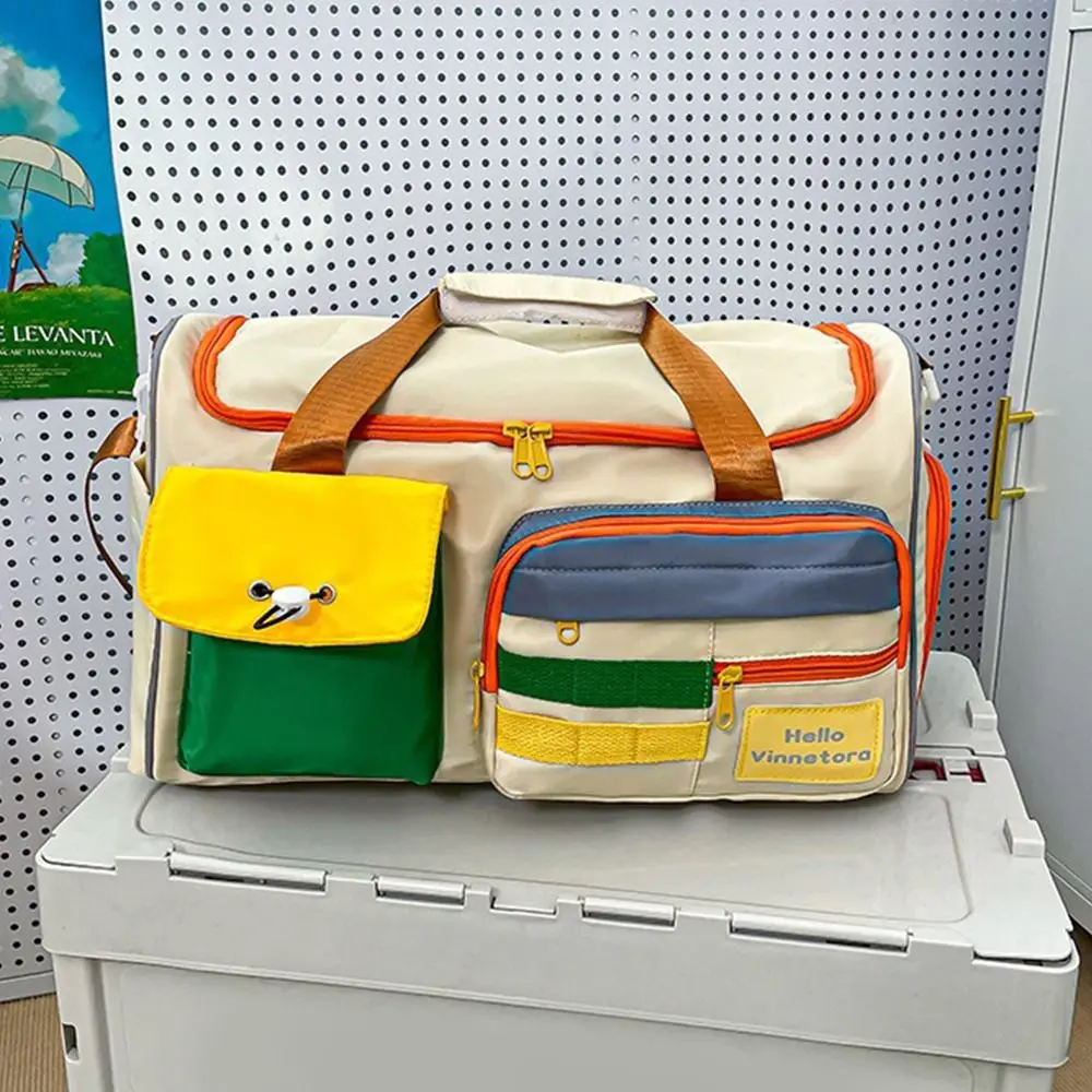 

Fashion Large Capacity Travel Bag Multi-Pocket with Shoulder Strap Sports Gym Bag Colorful Crossbody Bag Fitness Training