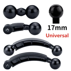 Universal 17mm Ball Head Base Accessory Double Ball Joint Mount Adapter Connecting Bracket for Car Phone Holder Accessory