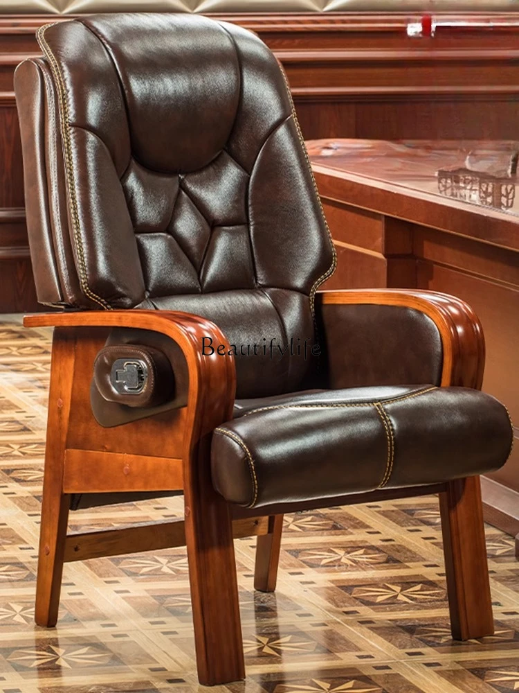 

Boss chair reclining business computer backrest home comfort office leather desk chair