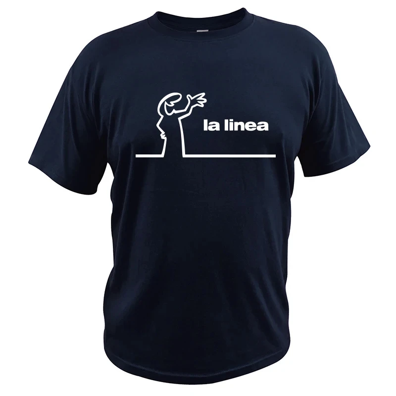 La Linea-Camiseta con estampado de La serie de TV para hombre, Tops Unisex con cuello redondo, camisetas de manga corta de gran tamaño Harajuku,