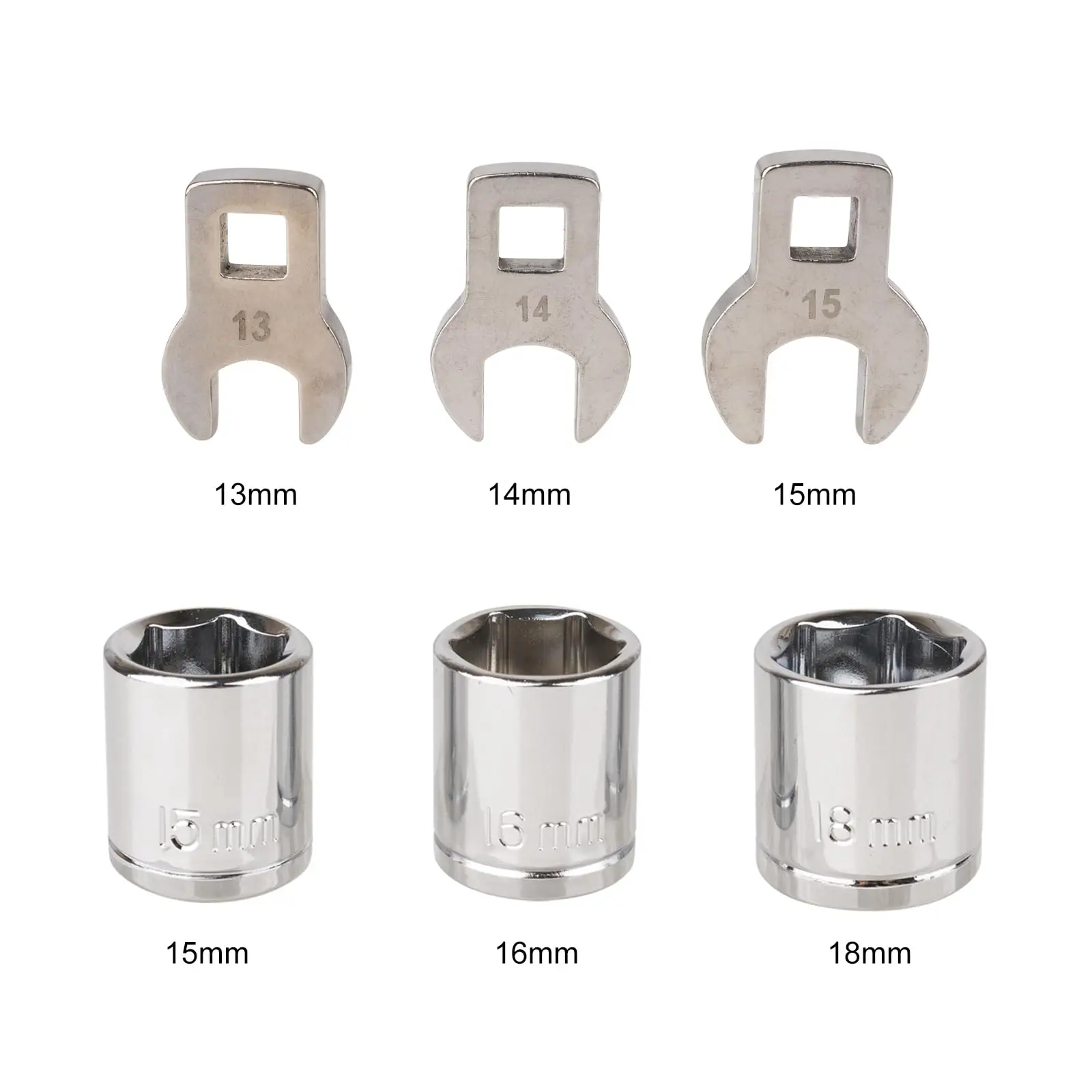 8 Piece Serpentine Belt Tool Kit Hand Tool Set Tensioner Wrench 13mm 14mm 15mm Hex 15mm 16mm 18mm for Car Repair