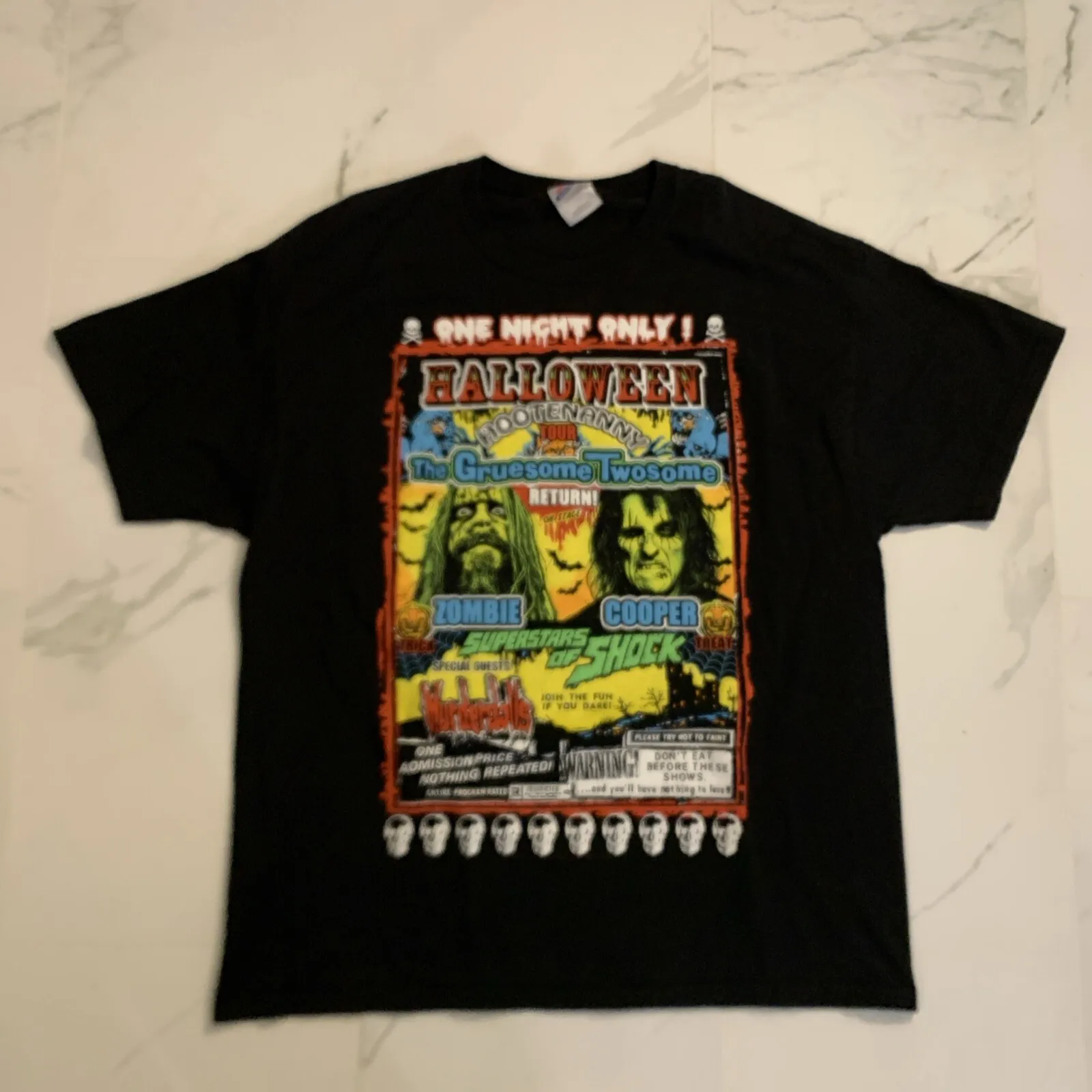 Алиса Медь 2010, Роб Зомби, рубашка Murderdolls Хэллоуин Hootenanny, размер XL