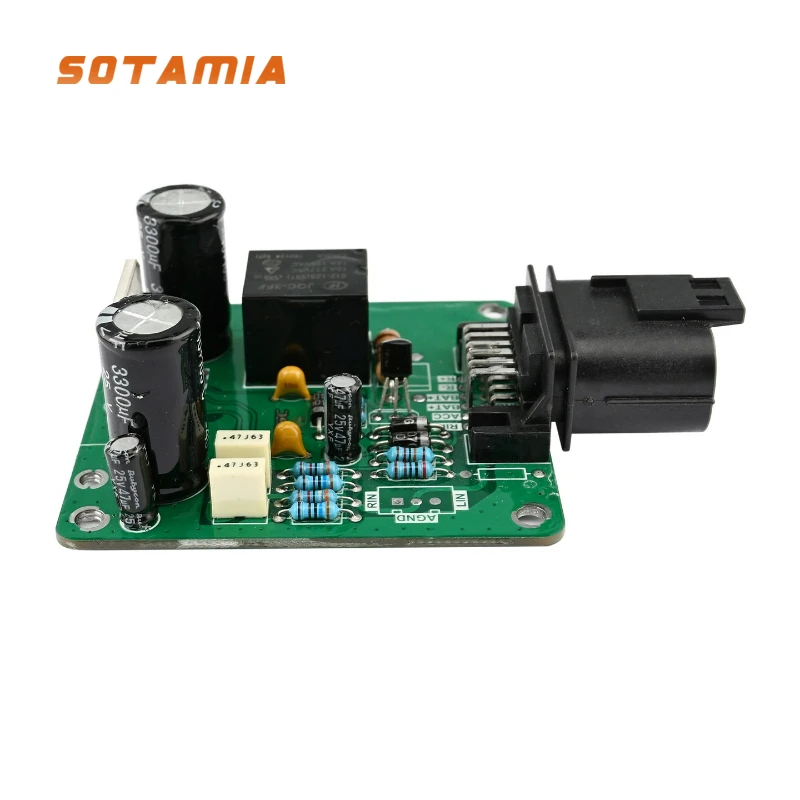 SOTAMIA Class AB Dual Channel Digital Power Amplifier Board 12V Car 35W ST Car Grade TDA7377 Waterproof 12P Socket ACC
