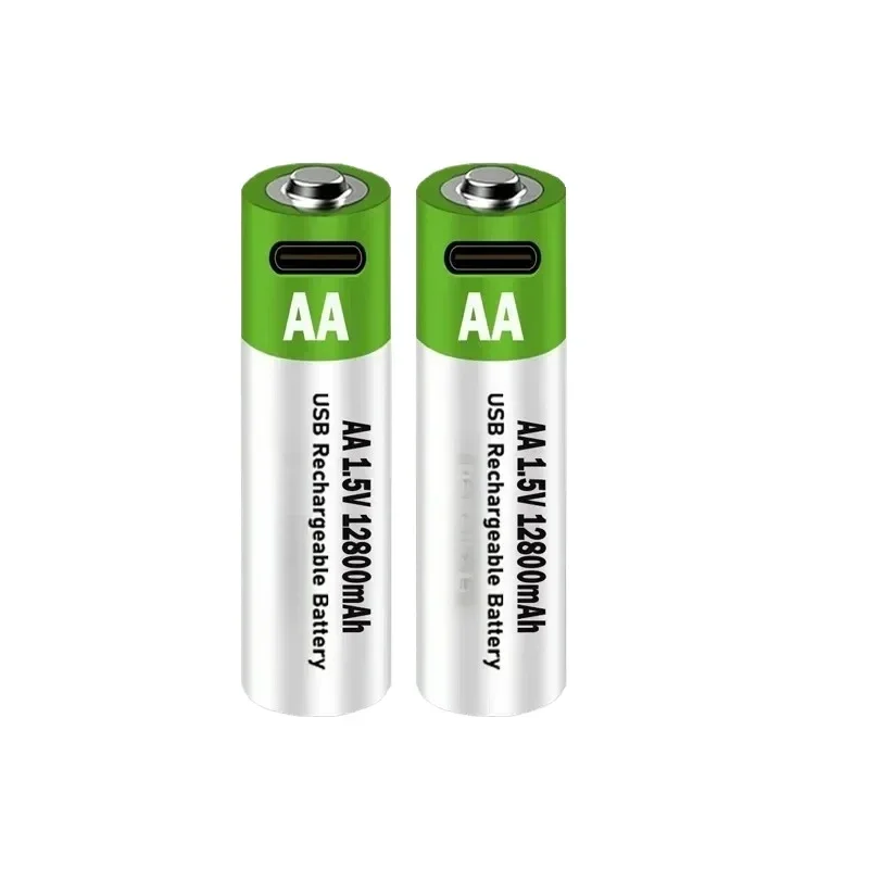 

1.5V AA 12800 mah USB Rechargeable Battery Li-ion Battery 4-40pcs For Remote Control Mouse Electric Toy Battery