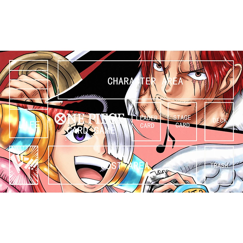 OPCG One Piece Luffy Zoro Uta Shanks Board Game Card Mat Classic Anime Battle Game Collectible Card Protective Mat Gifttoy 60X35