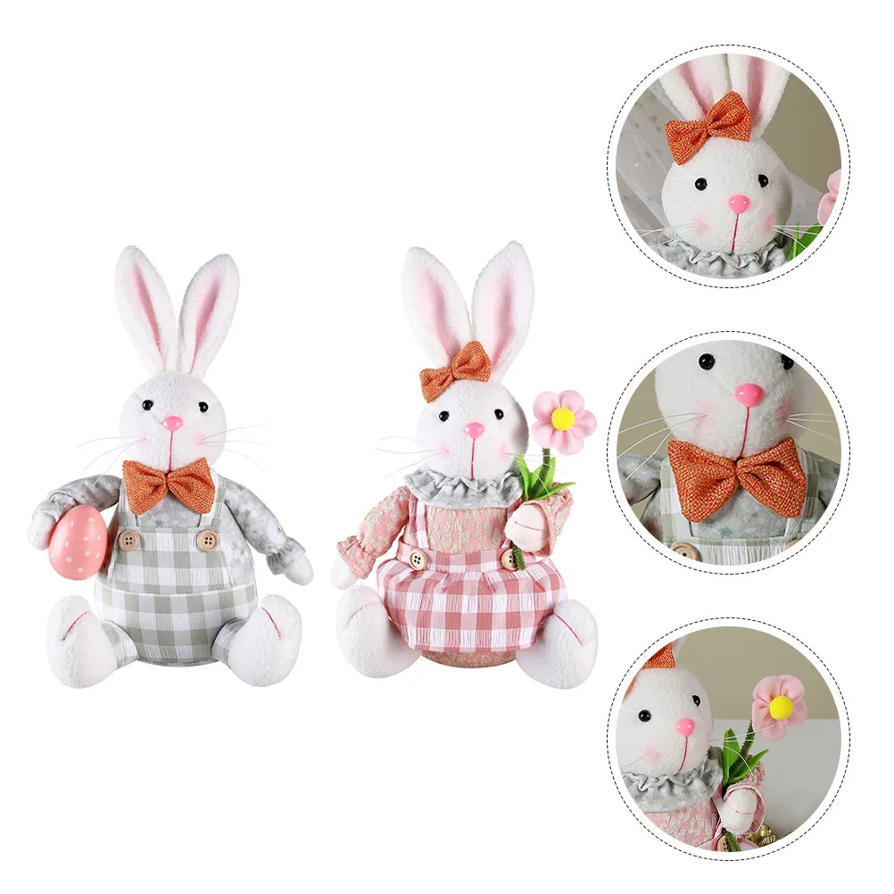 2pcs-easter-rabbit-statue-adorable-cartoon-bunny-decoration-for-easter-party-desktop-tabletop-garden-car-holiday-scene-layout
